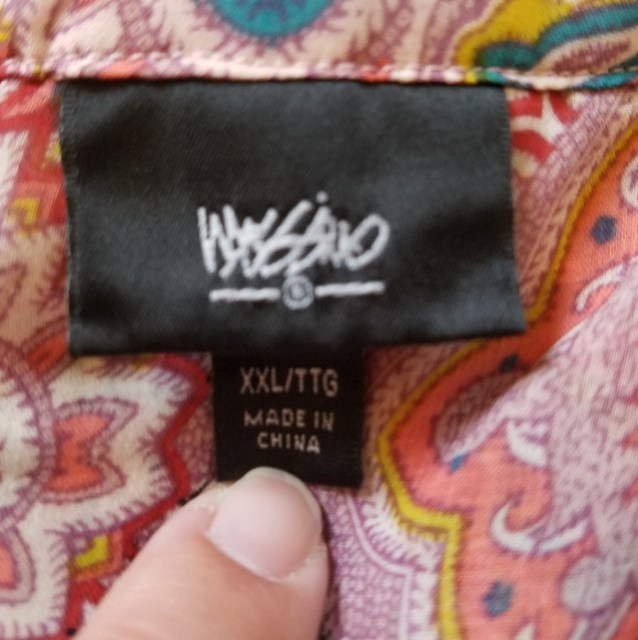 Sheer Printed Blouse | Mossimo • XXL - Picture 6 of 8